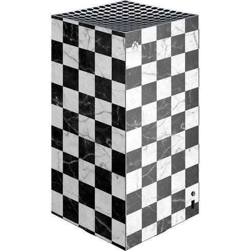 Checkered Marble XBox Series X Digital Edition Console Skin